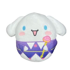Squishmallows Sanrio Cinnamoroll Plush Pillow Toy with Purple and Pink Accents